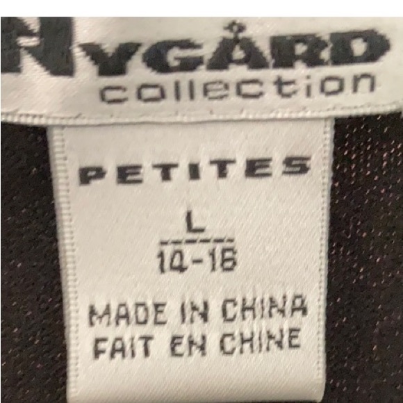 NWT Nygard Elegant Black Sweater Size Petite Large 14/16 - Picture 11 of 14